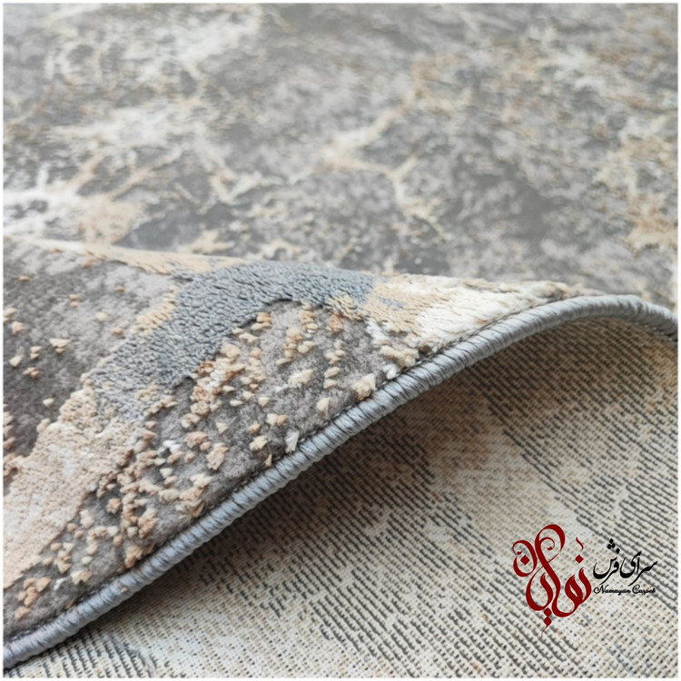 فرش مدرن موناکو طوسی بژ ۹۵۰۶